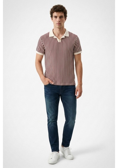 Loft Lf2038533 Erkek Polo Yaka T-shirt Red Wıne