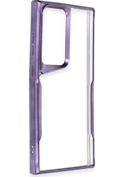 Newface - 292 - Samsung Galaxy S23 Ultra Kılıf Boyi Silikon Kapak - - Edntrend - Derin Mor