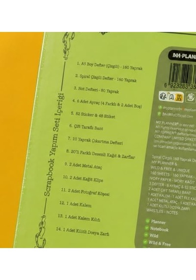 Premium Scrapbook & Journaling Yapım Seti Genel