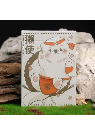 Room One Samurai Otter Hono Edition Standard Red Premium Oyun Kağıdı İskambil Kartları Destesi