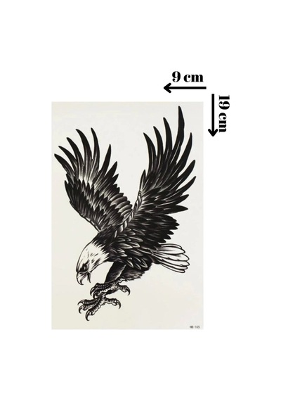 Kartal Geçici Dövme Şablonu - Ff037