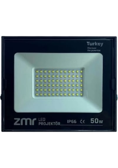 Zmr 50w Ultra Slım Led Projektor 6500k Beyaz Işık Çok Renkli