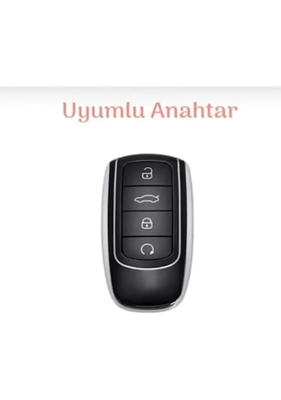Autohan Keys Chery Tiggo 8 Pro, Omoda 5 Ve Tiggo 7 Avantgarde İle Uyumlu Araç Anahtarı Koruma Kılıfı, Füme