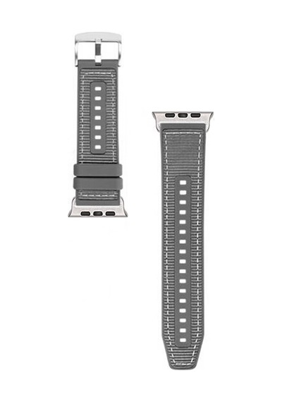Adige Watch Uyumlu 6 44mm Kordon Kayış Dikiş Desenli Silikon Krd102 Lms