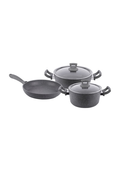 Tnt-8695835420899-hercul Grset5g-gri Granit 5 Parça Tencere Seti