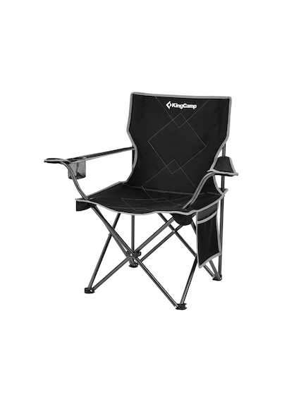 Kingcamp Lotus Comfort Konforlu & Takviyeli Kamp Sandalyesi Black Siyah