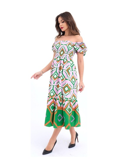 Butik İstanbul 5525 Elbise-ferrara Altın