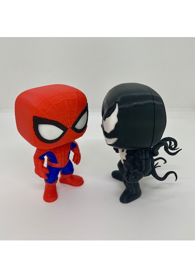 Venom Ve Spider-man 3d Figür