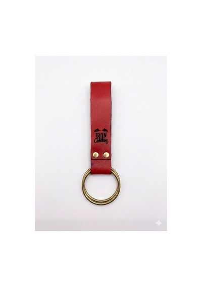 Deri Outdoor Askı Çok Amaçlı Kemer Askısı Halka Çapı 55 Mm Kırmızı