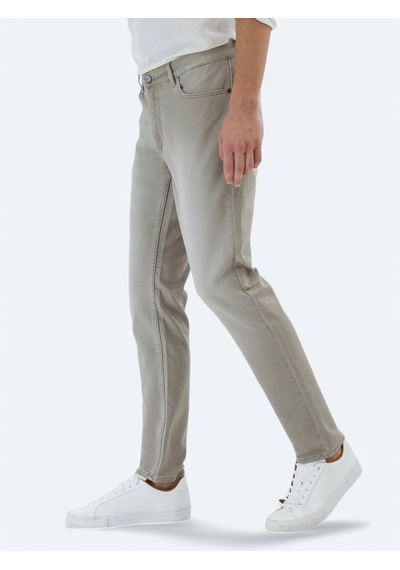 Kip Vizon Slim Fit Denim Pamuk Karışımlı Pantolon Vizon