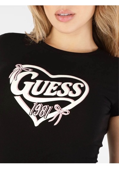 Guess Talitha Siyah Kadın T-shirt V6yı09k4276-jblk