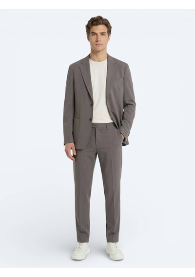 Haki Düz Modern Fit Takım Elbise