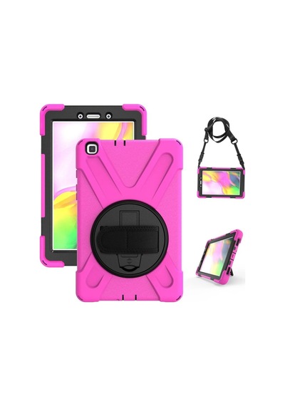 Samsung Galaxy Uyumlu   T290 Tab A 8 Kılıf Amazing Tablet Kapak - Pembe