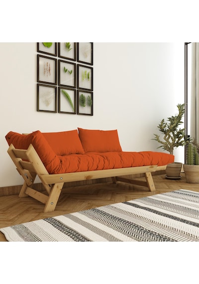 Adalar Masif Natural-turuncu Renk 2li Kanepe Cpt8171-210
