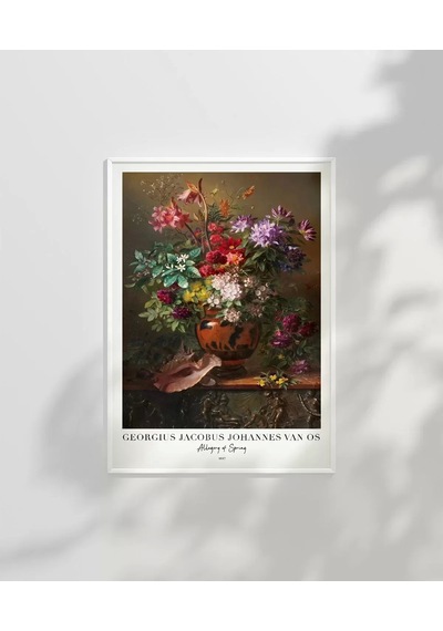 Çerçevesiz Poster Georgius Jacobus Johannes Van Os Bahar Alegorisii