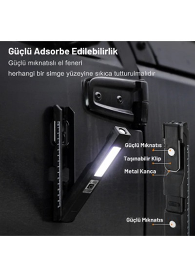 Powerdex El Feneri-ec Mat Siyah