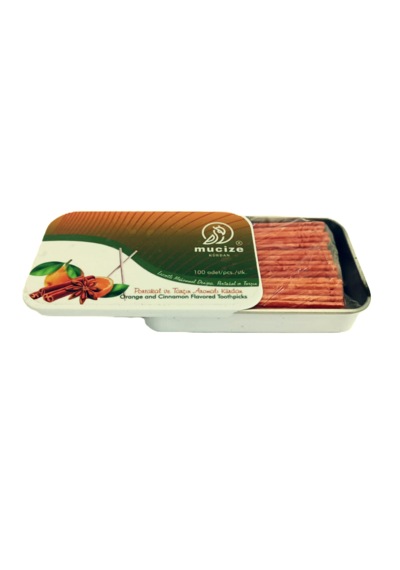 Mucize Portakal-tarçın Aromalı Kürdan Metal Kutu
