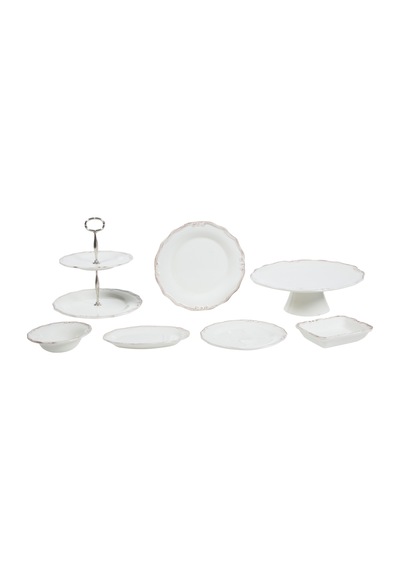 Mudo Home Ekru Pasta Tabağı 20cm
