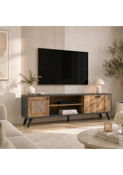Hazerun Kapaklı Tv Sehpası Çok Renkli