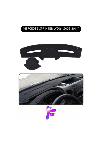 Mercedes Sprinter 2006-2014 Uyumlu Torpido Örtüsü Kolay Montaj Yansıma Önleyici G90 Torpido Halısı