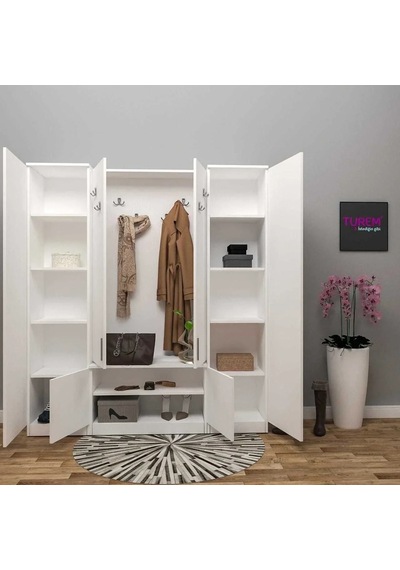 Hare Çift Bloklu Portmanto Mdf Antrasit Hare Çift Bloklu Portmanto Mdf Antrasit