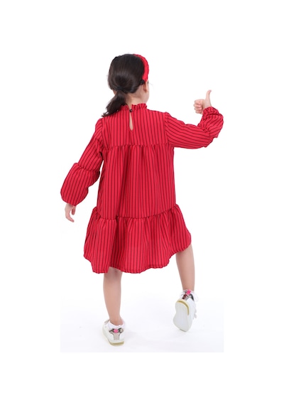 Toontoy Kids Toontoy Kız Çocuk Elbise Kırmızı