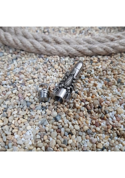 Chavin Içi Açılan Kurşun Dizayn Akrep Çelik Erkek Kolye Ds83By (478252445) Beyaz