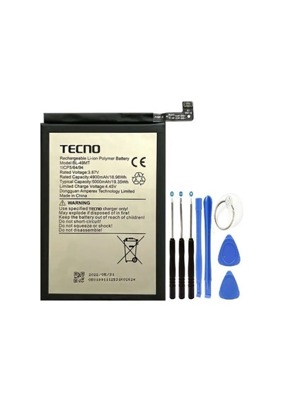 Tecno Camon 19 Pro Pil Batarya Bl-49mt +tamir Set