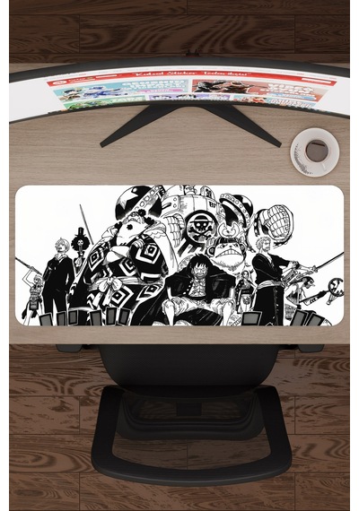 One Piece Kaymaz Dikişli Kauçuk Oyuncu Mousepad V4 - 70x30 Xl Gaming Mouse Pad Fare Altlığı