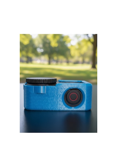 Djı Osmo Action 6 Uyumlu Yumuşak Çerçeve Kılıf - Tüm Gopro Aksesuarlarıyla Uyumlu Mavi