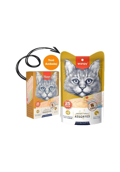 Karışık Sıvı Kedi Ödülü 25x14 Gr