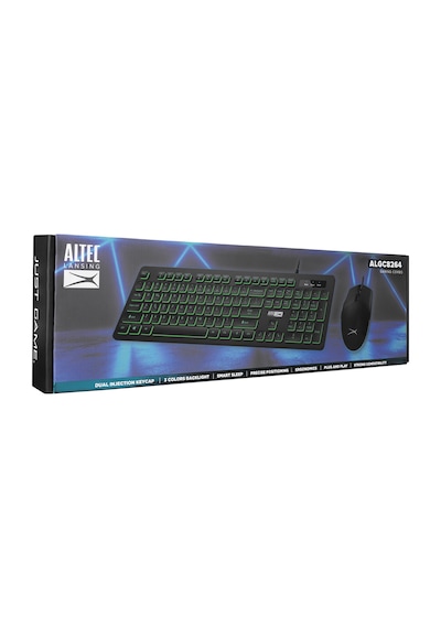 Altec Lansing ALGC8264 Led Işıklı 3 Renk Gaming Oyuncu Klavye + 6400 Dpi RGB Mouse Seti