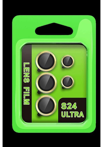 Galaxy S24 Ultra Raze Metal Kamera Lens - Sarı Diğer