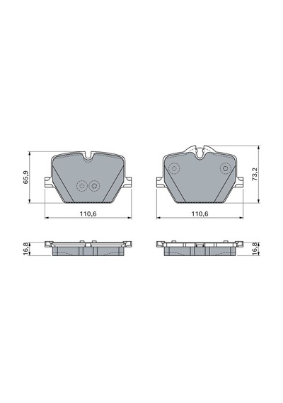 Bmw 3 G20 320d 2.0 2019-2023 Bosch Arka Balata 99812404