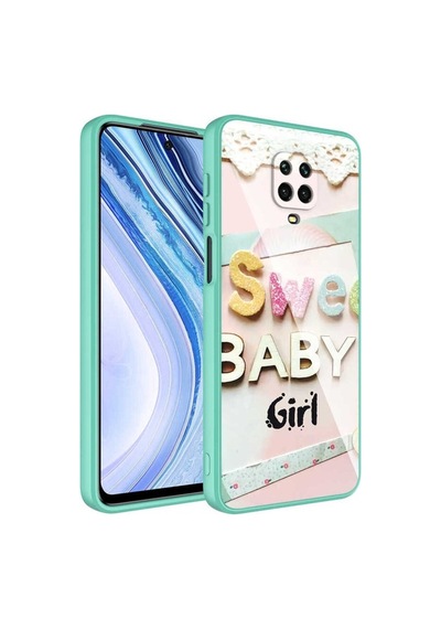Xiaomi Redmi Note 9 Pro Kılıf Kamera Korumalı Desenli Sert Silikon Zore Epoksi Kapak NO5