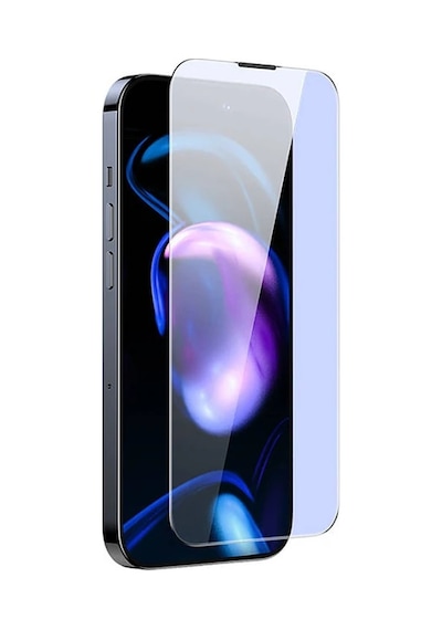 Baseus İphone 15 Plus Full Koruma Anti Mavi Işık Tempered Cam Ekran Koruyucu 2 Adet Set- 5775