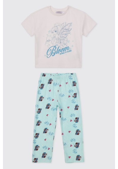 Panço Kız Çocuk Mavi Pijama Takımı 2611gk39006