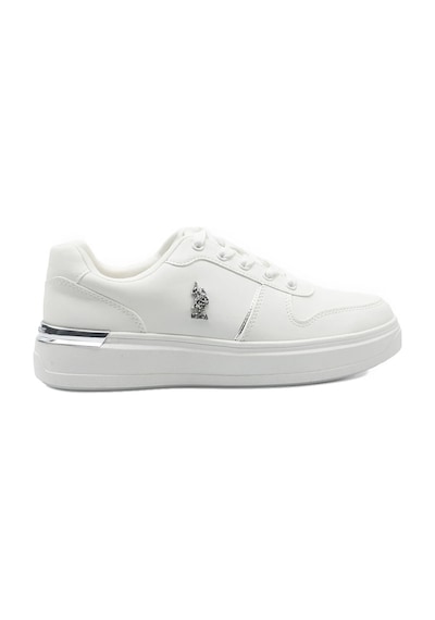 U.S. Polo Assn. Alka 6fx Bej Kadın Sneaker 19-beyaz