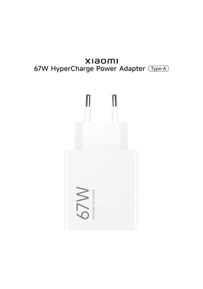 Xiaomi 67w Hypercharge Power Adapter Type-a Eu Mdy-12-eh Hızlı Şarj Adaptörü