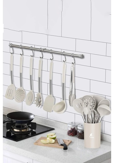 Guojin 26'lı Paslanmaz Çelik Silikon Uçlu Spatula Seti