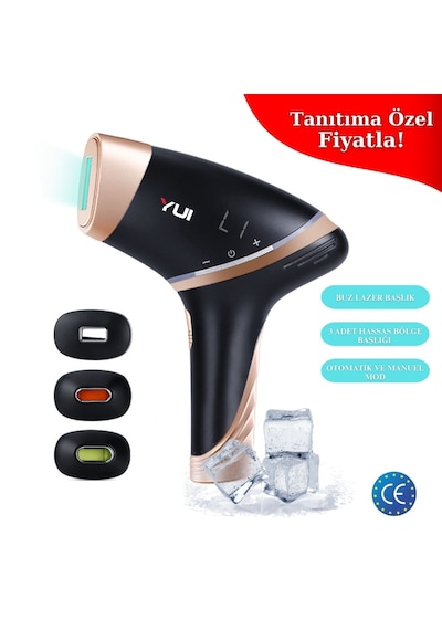 Yui Iplv15 Pro 3 Başlıklı Buz Lazer Epilasyon Cihazı