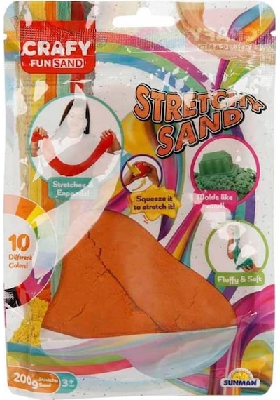 3601 Crafy Streç Oyun Kumu Turuncu 200 G Çok Renkli