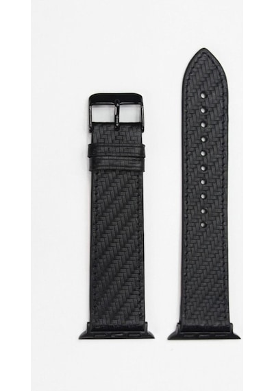 Apple Uyumlu Watch Kordon Siyah Karbon 38-40-41 Mm