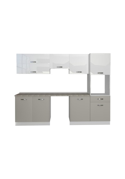Decoraktiv Elite 280y Ankastre Boy Dolaplı Mdf Hazır Mutfak Dolabı - Tezgah Dahil - Kumtaşı - Beyaz Bej Decoraktiv Elite 280y Ankastre Boy Dolaplı Mdf Hazır Mutfak Dolabı - Tezgah Dahil - Kumtaşı - Beyaz Bej