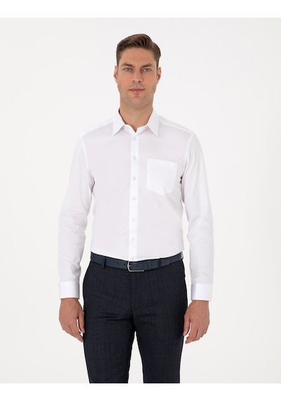 Pierre Cardin Erkek Beyaz Gömlek Basic 50313177-vr013 Beyaz