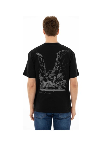 AR-MA Arma Erkek Oversize Bisiklet Yaka Tişört Y25344403101 001