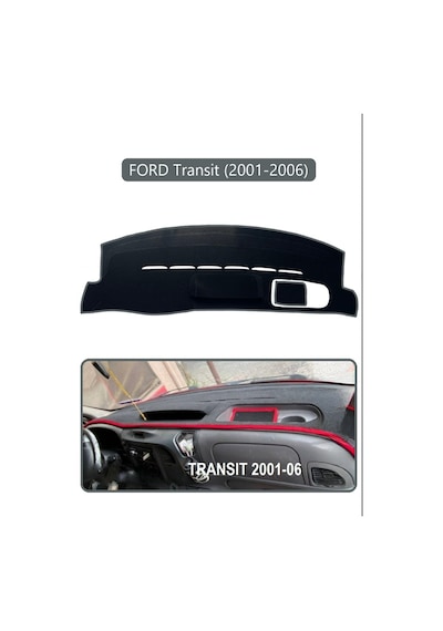 Ford Transit 2001-2006 Torpido Koruma Halısı Gri Kenar