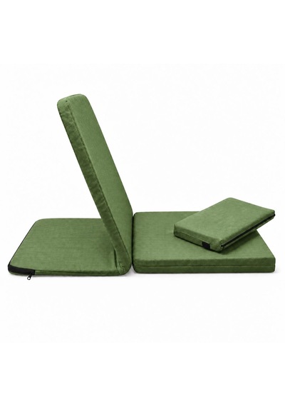 Meditasyon Sandalyesi İlave Yastıklı Backjack Xl Yoga, Nefes, Meditasyon Sandalyesi Duck Kumaş Yeşil