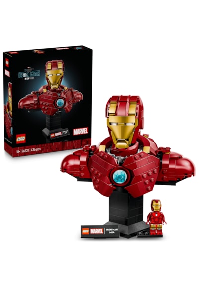 LEGO® ǀ Marvel Iron Man MK4 Büstü 76327 - Yetişkinler için Minifigür İçeren Koleksiyonluk Model Yapım Seti (436 Parça)