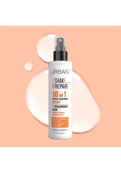 Urban Care Shake N Repair 10-in-1 Onarıcı Etkili Durulanmayan Saç Bakım Spreyi, 200 Mililitre, Vegan